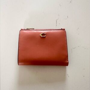 Coach Leather Bifold Snap Wallet